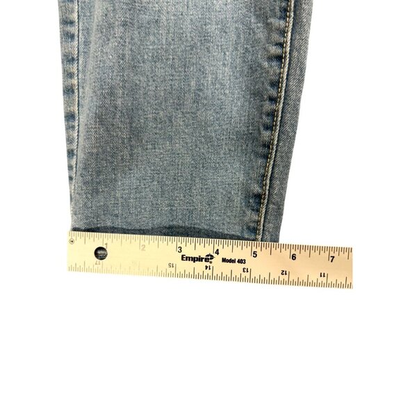 Universal Thread Tapered Leg Jeans Slim Fit Distressed Acid Wash Blue Size 4/27R - Picture 9 of 10